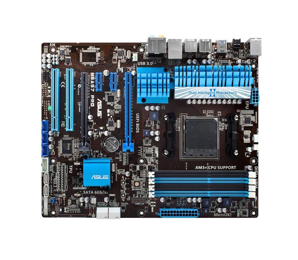 90-MIBFX0-G0EAY00Z ASUS Socket AM3+ AMD 970/SB950 Chipset AMD FX/ Phenom II/ Athlon II/ Sempron 100 Series Processors Support DDR3 4x DIMM 6x SATA 6.0Gb/s ATX Motherboard (Refurbished)