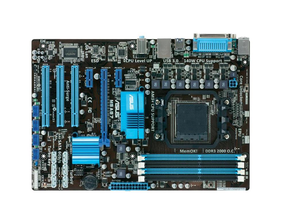 90-MIBFY0-G0EAY0GZ ASUS Socket AM3+ AMD 870 + SB850 Chipset AMD Phenom II/ AMD Athlon II/ AMD Sempron 100 Series Processors Support DDR3 4x DIMM 6x SATA 3.0G/s ATX Motherboard (Refurbished)