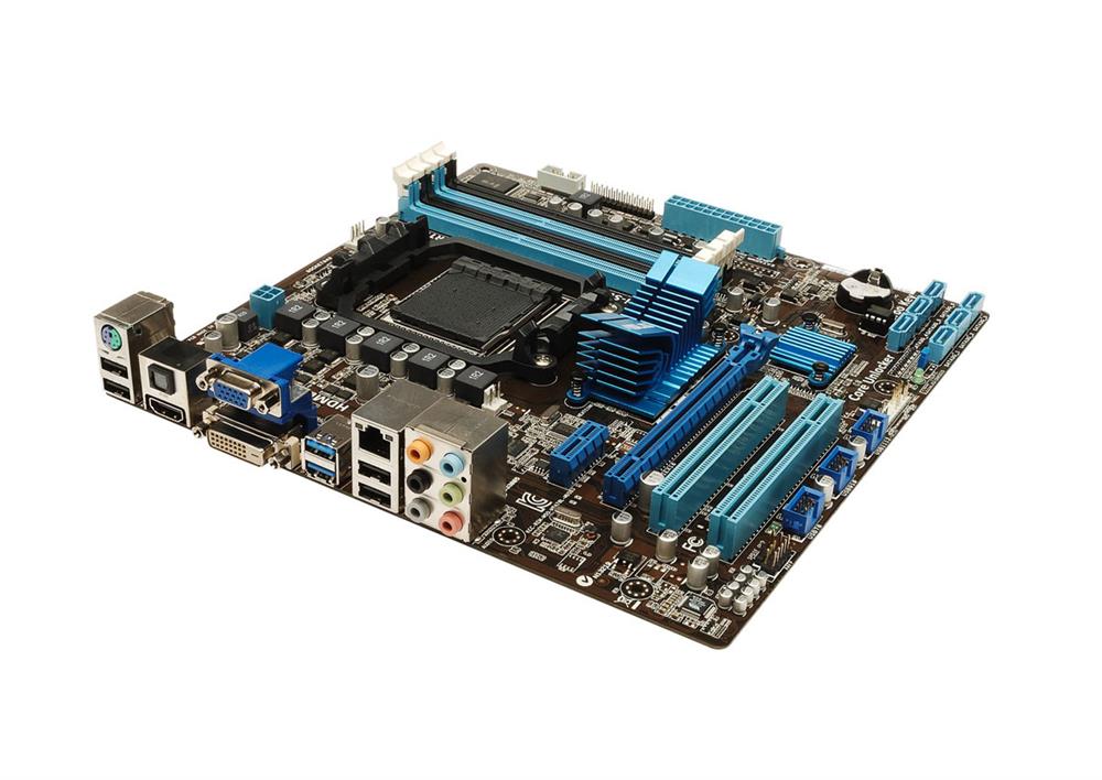 90-MIBG70-G0EAY00Z ASUS Socket AM3+ AMD 760G + SB710 Chipset AMD Phenom II/ AMD Athlon II/ AMD Sempron Processors Support DDR3 4x DIMM 6x SATA 3.0G/s Micro-ATX Motherboard (Refurbished)