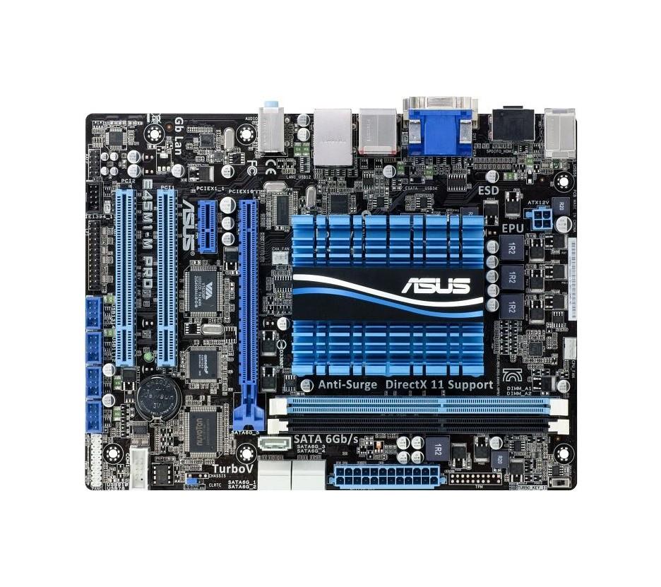 90-MIBHG0-G0EAY0DZ ASUS E45M1-M PRO AMD A50M Chipset AMD APU E-450 Dual-Core Onboard Processors Support DDR3 2x DIMM 5x SATA 6.0Gb/s uATX Motherboard (Refurbished)
