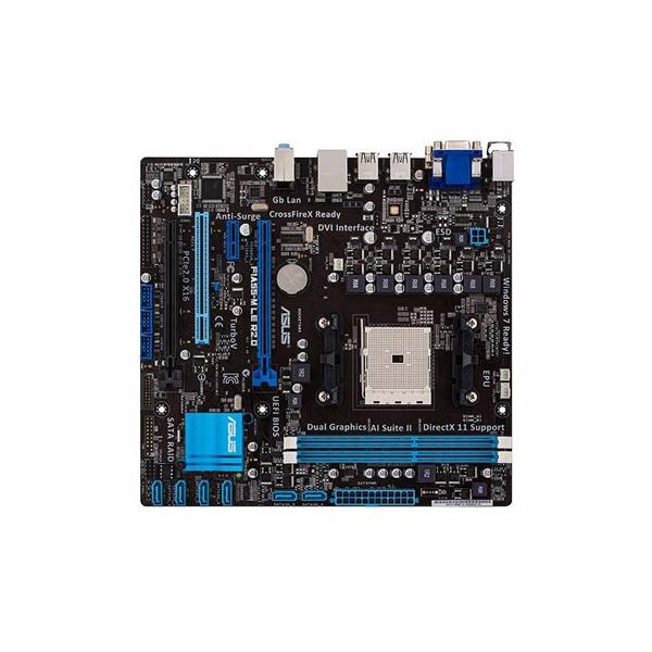 90-MIBIS0-G0EAY0GZ ASUS Socket FM1 AMD A55 Chipset AMD A-Series/ AMD E2-Series Processors Support DDR3 2x DIMM 6x SATA 3.0Gb/s Micro-ATX Motherboard (Refurbished)