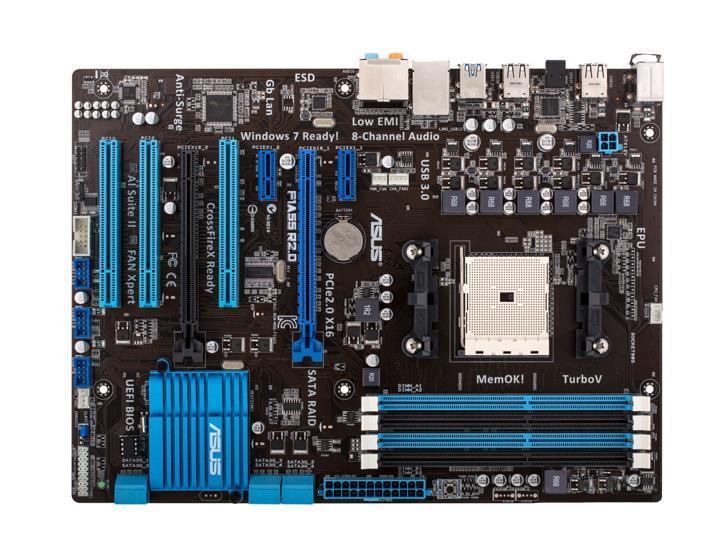 90-MIBJW0-G0EAY0DZ ASUS Socket FM1 AMD A55 Chipset AMD A-Series/ AMD E2-Series Processors Support DDR3 4x DIMM 6x SATA 3.0Gb/s ATX Motherboard (Refurbished)