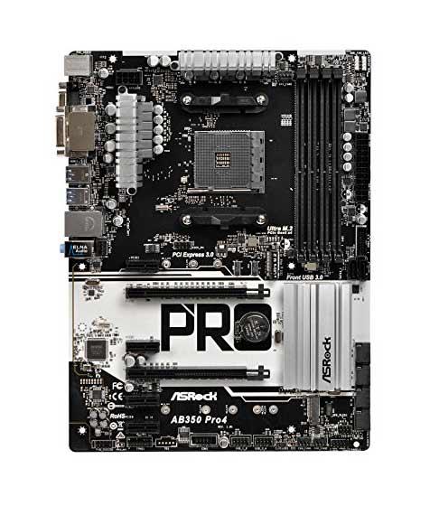 90-MXB580-A0UAYZ ASRock AB350M Socket AM4 AMD Promontory B350 Chipset AMD A-Series/ AMD Ryzen Processors Support DDR4 2x DIMM 4x SATA3 6.0Gb/s Micro-ATX Motherboard (Refurbished)