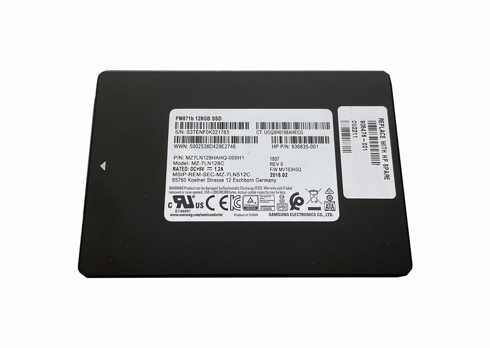 905476-001 HP Gnrc Solid-state Drive 128GB SATA-3 Value