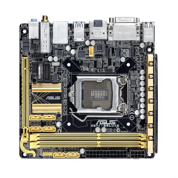 90MB0EJ0-M0AAY0 ASUS Z87I-DELUXE Socket LGA 1150 Intel Z87 Chipset 4th Generation Core i7 / i5 / i3 / Pentium / Celeron Processors Support DDR3 2x DIMM 6x SATA 6.0Gb/s Mini-ITX Motherboard (Refurbished)