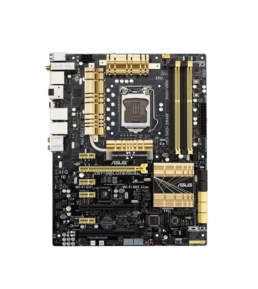 90MB0FA0M0AAY0 ASUS Z87-DELUXE/DUAL Socket LGA 1150 Intel Z87 Chipset 4th Generation Core i7 / i5 / i3 / Pentium / Celeron Processors Support DDR3 4x DIMM 6x SATA 6.0Gb/s ATX Motherboard (Refurbished)