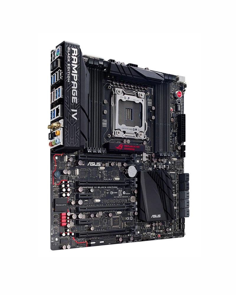 90MB0GX1-M0EAY0 ASUS Rampage IV Black Edition Socket LGA 2011 Intel X79 Chipset Core i7 Processors Support DDR3 8x DIMM 2x SATA 6.0Gb/s Extended ATX Motherboard (Refurbished)