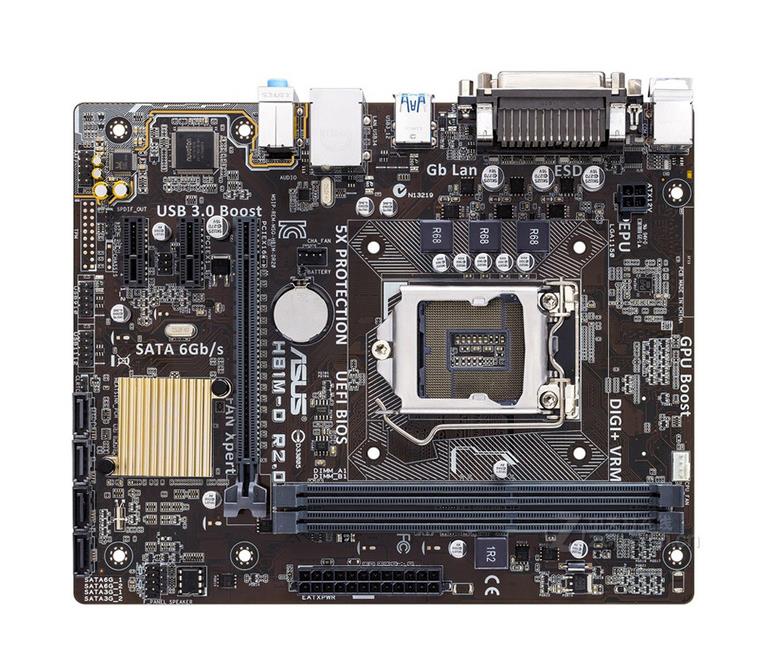 90MB0HW0M0AAY0 ASUS Micro-atx H81 With High-endurance 5x Protection Plus Four Usb 3.0 Ports (Refurbished)