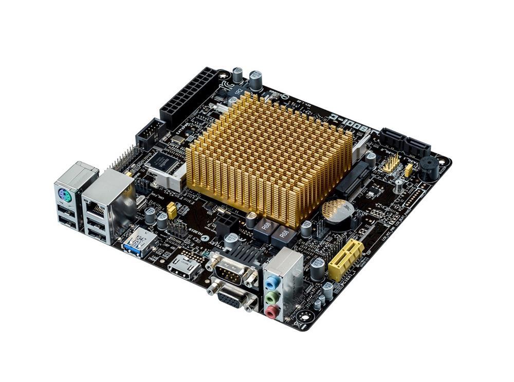 90MB0J60-M0EAY1 ASUS J1800I-C Socket On Board Intel Celeron Dual-Core J1800 Processors Support DDR3L 2x SO-DIMM 2x SATA 3.0Gb/s Mini ITX Motherboard (Refurbished)