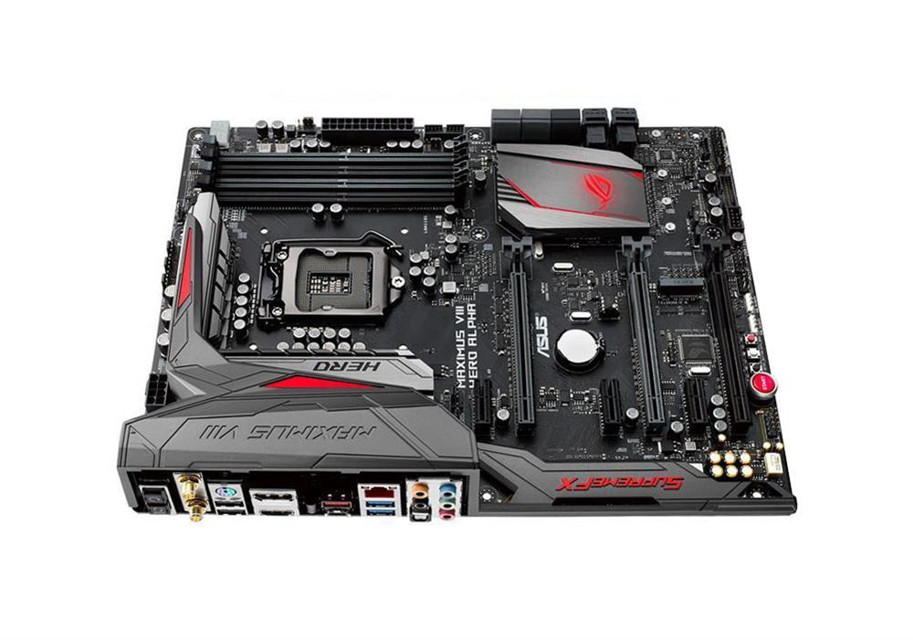 90MB0P50M0AAY0 ASUS ROG MAXIMUS VIII HERO ALPHA Socket LGA 1151 Intel Z170 Chipset Core i7 / i5 / i3 / Pentium / Celeron Processors Support DDR4 4x DIMM 6x SATA 6.0Gb/s ATX Motherboard (Refurbished)