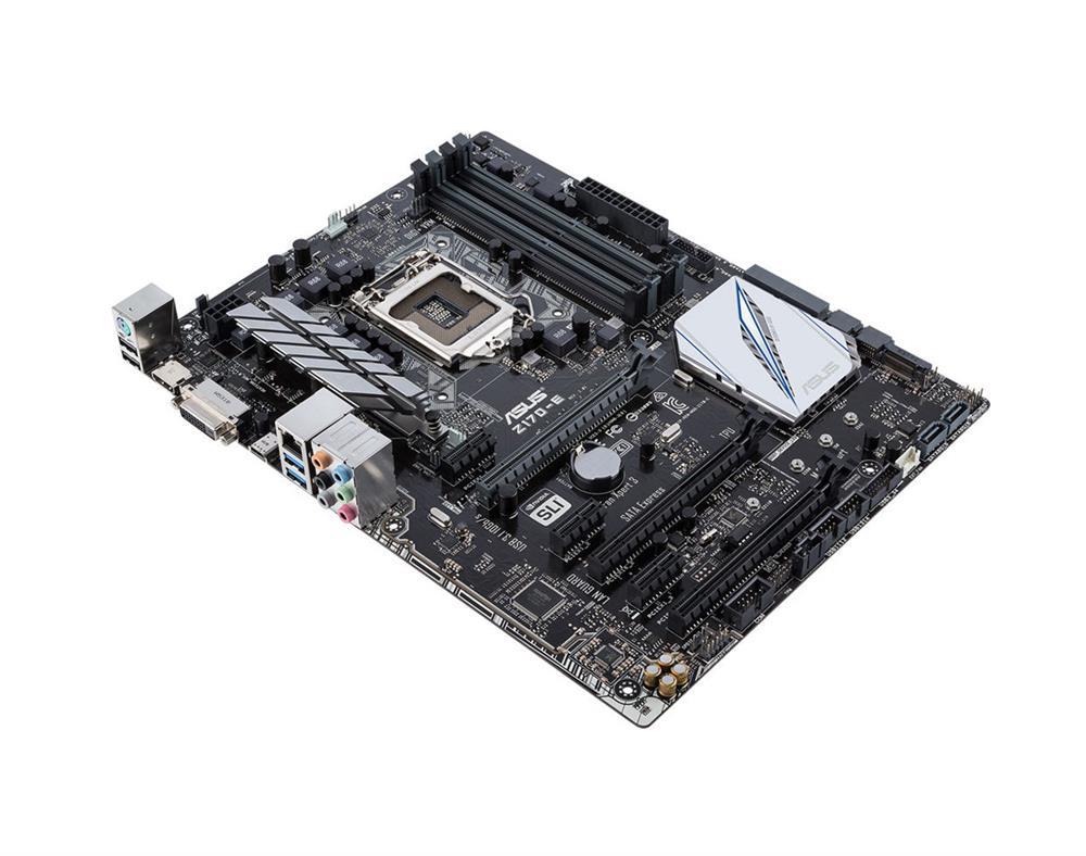 90MB0P60-M0EAY0 ASUS Z170-E Socket LGA 1151 Intel Z170 Chipset 7th/6th Generation Core i7 / i5 / i3 / Pentium / Celeron Processors Support DDR4 4x DIMM 6x SATA 6.0Gb/s ATX Motherboard (Refurbished)