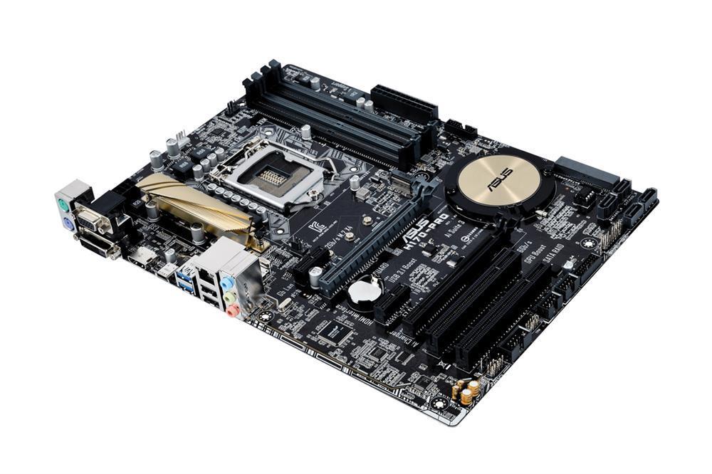 90MB0PS0-M0EAY0 ASUS H170-PRO/USB 3.1 Socket LGA 1151 Intel H170 Chipset 7th/6th Generation Core i7 / i5 / i3 / Pentium / Celeron / Processors Support DDR4 4x DIMM 6x SATA 6.0Gb/s ATX Motherboard (Refurbished)