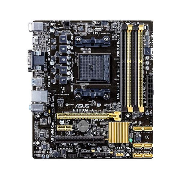 90MB0QP0-M0EAY0 ASUS Socket FM2+ AMD A88X Chipset AMD Athlon/ A-Series Processors Support DDR3 4x DIMM 6x SATA 6.0Gb/s ATX Motherboard (Refurbished)