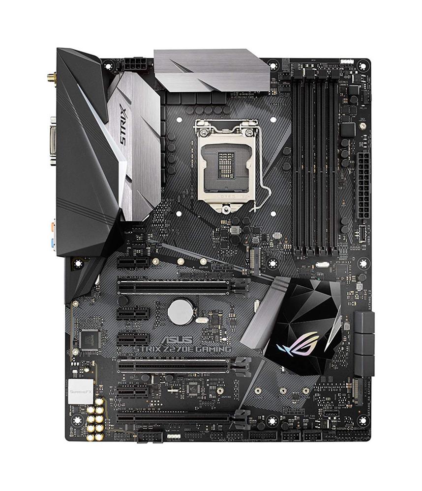 90MB0RN0-M0EAY0 ASUS ROG STRIX Z270E GAMING Socket LGA 1151 Intel Z270 Chipset Core i7 / i5 / i3 / Pentium / Celeron Processors Support DDR4 4x DIMM 6x SATA 6.0Gb/s ATX Motherboard (Refurbished)