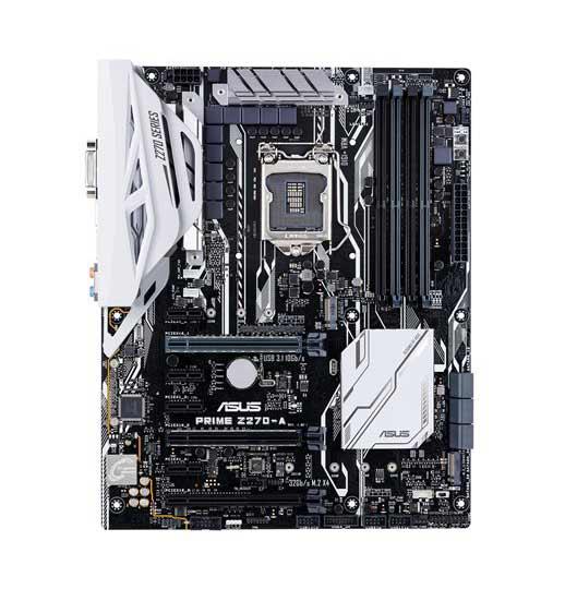 90MB0RU0-M0EAY0 ASUS PRIME Z270-A Socket LGA 1155 Intel Z270 Chipset Core i7 / i5 / i3 / Pentium / Celeron Processors Support DDR4 4x DIMM 6x SATA 6.0Gb/s ATX Motherboard (Refurbished)
