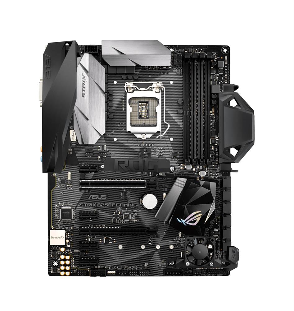 90MB0TA0-M0EAY0 ASUS ROG STRIX B250F GAMING Socket LGA 1151 Intel B250 Chipset Core i7 / i5 / i3 / Pentium / Celeron Processors Support DDR4 4x DIMM 6x SATA 6.0Gb/s ATX Motherboard (Refurbished)