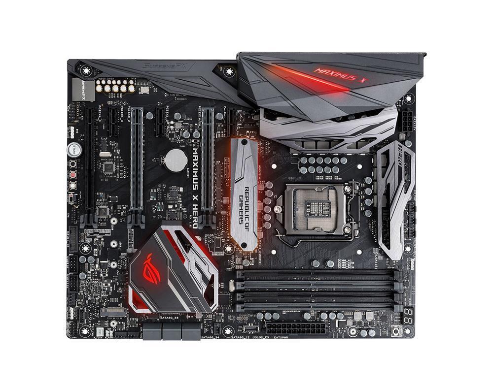 90MB0V30-M0EAY0 ASUS ROG MAXIMUS X HERO Socket LGA 1151 Intel Z370 Chipset 8th Generation Core Processors Support DDR4 4x DIMM 6x SATA 6.0Gb/s ATX Motherboard (Refurbished)