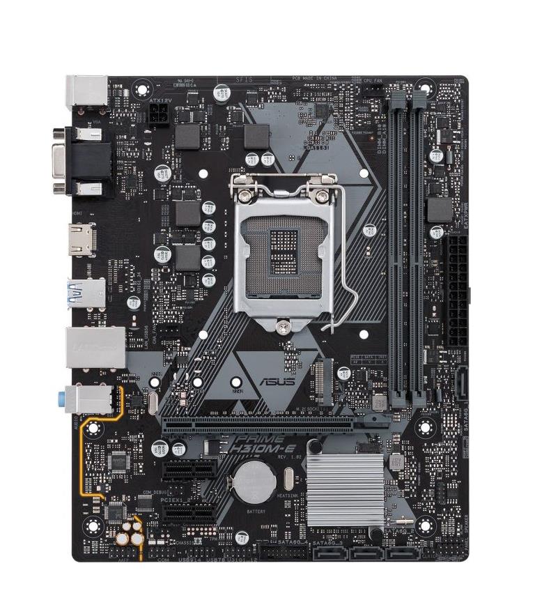 90MB0X90-M0EAYC ASUS PRIME H310M-E/CSM Socket LGA 1151 Intel H310 Chipset 8th Generation Core i7 / i5 / i3 / Pentium / Celeron Processors Support DDR4 2x DIMM 4x SATA 6.0Gb/s Micro-ATX Motherboard Mfr PN (Refurbished)