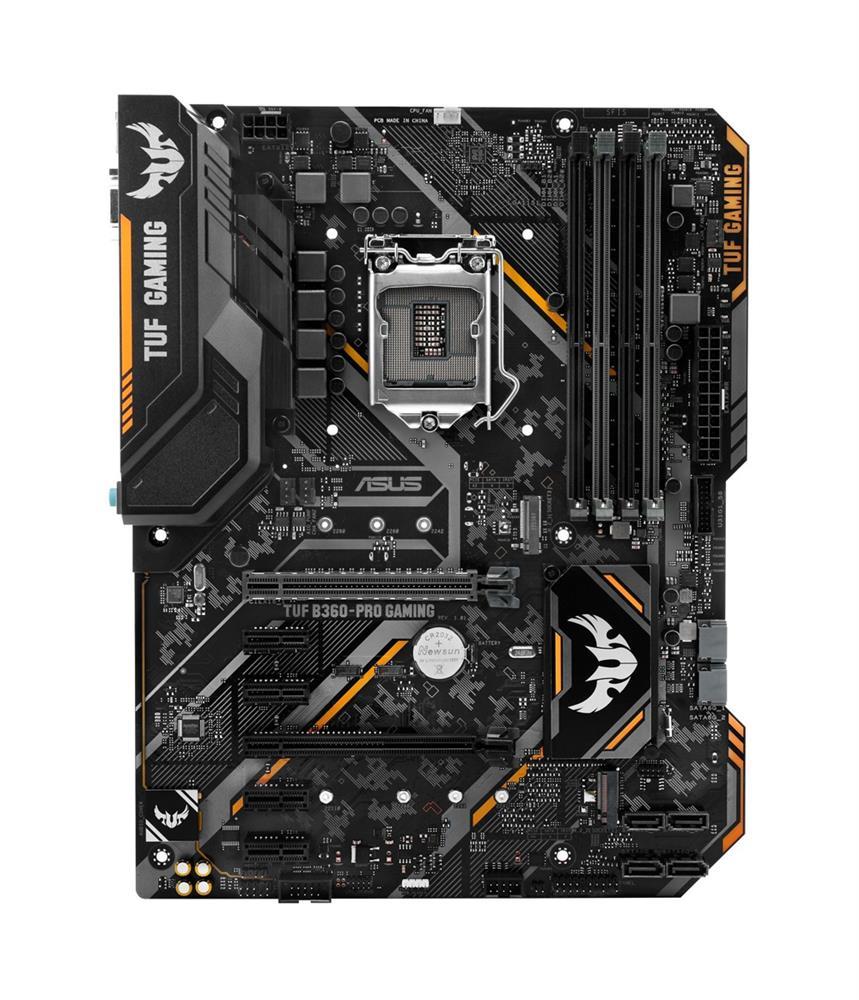 90MB0XI0-M0AAY0 ASUS TUF B360-PRO GAMING (WI-FI) Socket LGA 1151 Intel B360 Chipset 8th Generation Core / Pentium / Celeron Processors Support DDR4 4x DIMM 6x SATA 6.0Gb/s ATX Motherboard (Refurbished)