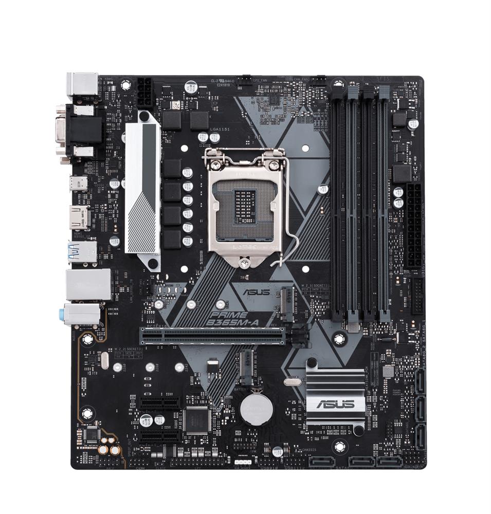 90MB10N0-M0EAY0 ASUS Socket LGA 1151 Intel B365 Chipset 9th/8th Generation Core i7 / i5 / i3 / Pentium / Celeron Processors Support DDR4 4x DIMM 6x SATA 6.0Gb/s mATX Motherboard (Refurbished)