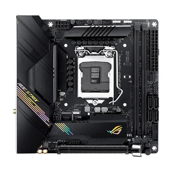 90MB13X0-M0EAY0 ASUS ROG STRIX B460-I GAMING Socket LGA 1200 Intel H470 Chipset 10th Generation Intel Core/ Pentium Gold & Celeron Processors Support DDR4 2x DIMM 4x SATA 6.0Gb/s Mini-ITX Motherboard (Refurbished)