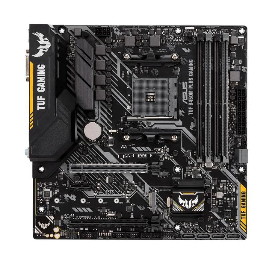 90MB1560-M0EAY0 ASUS B450M-PLUS GAMING Socket AM4 AMD B450 Chipset AMD Ryzen 2nd Generation Processors Support DDR4 4x DIMM 2x SATA 6.0Gb/s Micro-ATX Motherboard (Refurbished)