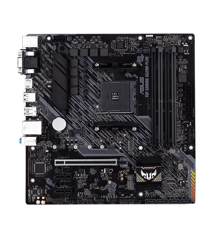 90MB17F0-M0EAY0 ASUS TUF GAMING A520M-PLUS WIFI Socket AM4 AMD A520 Chipset AMD Ryzen 5000 Series/ 5000 G-Series/ 4000 G-Series/ 3000 Series Processors Support DDR4 4x DIMM 4x SATA 6.0Gb/s Micro-ATX Motherboard (Refurbished)