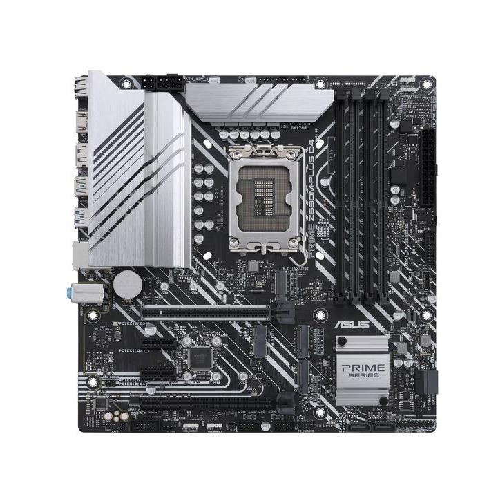 90MB18Q0-M0EAY0 ASUS Prime Z690M-PLUS D4 Socket LGA 1700 Intel Z690 Chipset 12th Generation Core/ Pentium Gold/ Celeron Processors Support DDR4 4x DIMM 4x SATA 6.0Gb/s Micro-ATX Motherboard (Refurbished)