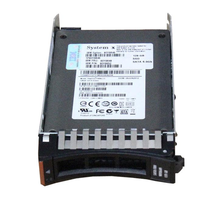 90Y8650 IBM 128GB MLC SATA 6Gbps Hot Swap Enterprise Value 2.5-inch Internal Solid State Drive (SSD)