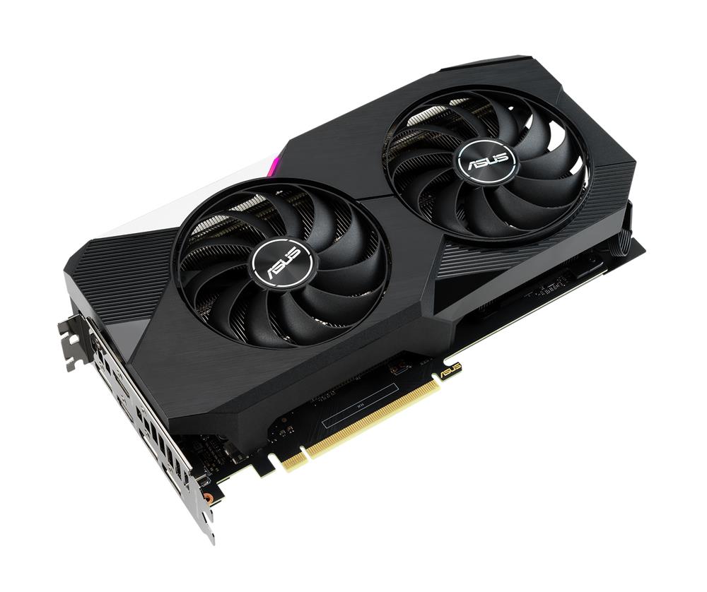 90YV0G12M0AA00 ASUS DUAL-RTX3060TI-O8G Nvidia GeForce RTX 3060 TI 8GB GDDR6 256-Bit HDMI / 3x DisplayPort PCI-Express 4.0 Video Graphics Card