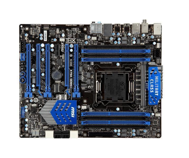 911-7760-002 MSI Socket LGA 2011 Intel X78 Chipset Core i7 Processors Support DDR 8x DIMM 4x SATA3 6.0Gb/s ATX Motherboard (Refurbished)