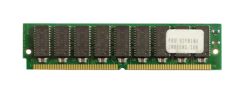 92F0104 IBM 2MB 85ns SIMM Memory Module