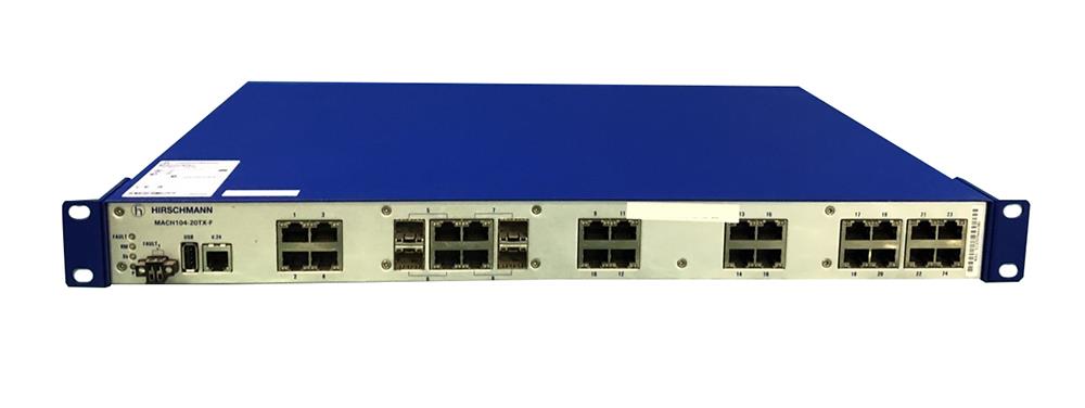942-003-201 Hirschmann 24-Ports Gigabit Ethernet Industrial Workgroup Rack-mountable Managed Switch (Refurbished)