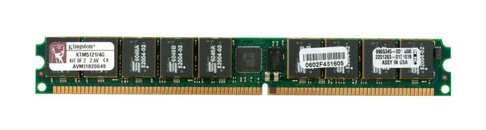 9965345-001.B00 Kingston 2GB PC3200 DDR-400MHz ECC RegisteredCL3 184-Pin DIMM 2.5V Memory Module