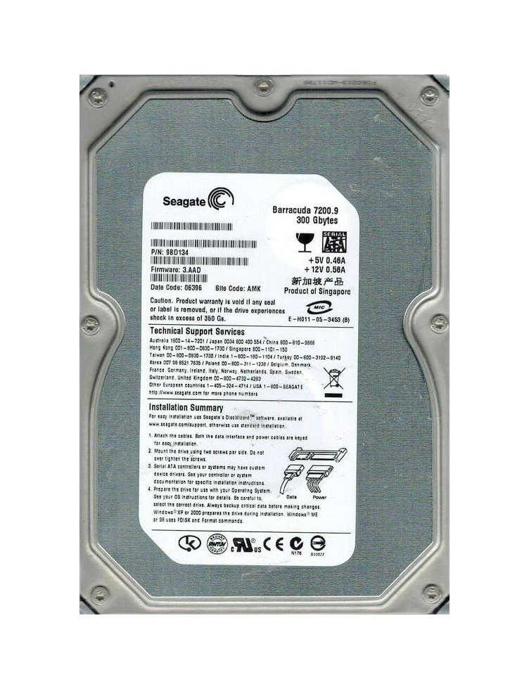 9BD134-065 Seagate Barracuda 7200.9 300GB 7200RPM SATA 3Gbps 8MB Cache 3.5-inch Internal Hard Drive