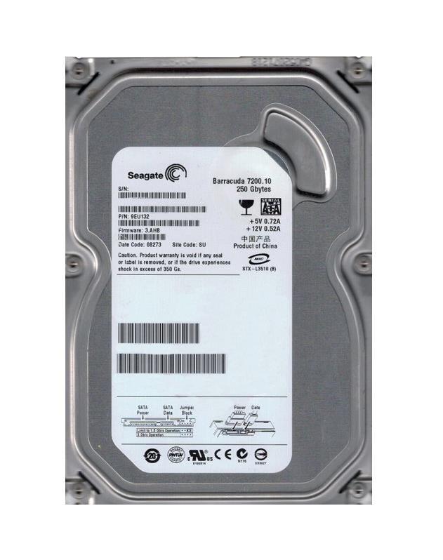 9EU132-197 Seagate Barracuda 7200.10 250GB 7200RPM SATA 3Gbps 8MB Cache 3.5-inch Internal Hard Drive