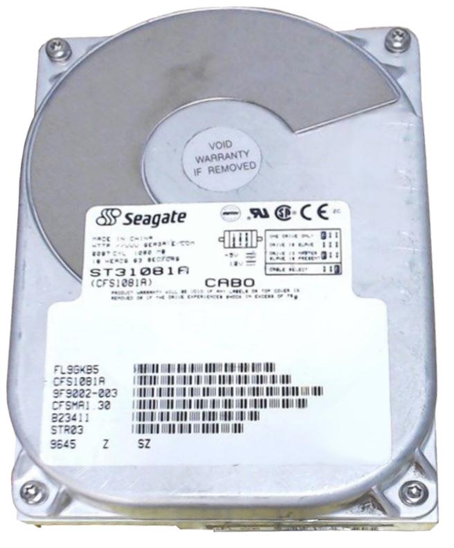 9F9002-003 Seagate 1.08GB 3600RPM ATA/IDE 64KB Cache 3.5-inch Internal Hard Drive