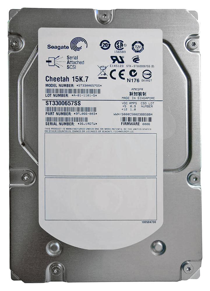 9FL066-003 Seagate Cheetah 15K.7 300GB 15000RPM SAS 6Gbps 16MB Cache 3.5-inch Internal Hard Drive
