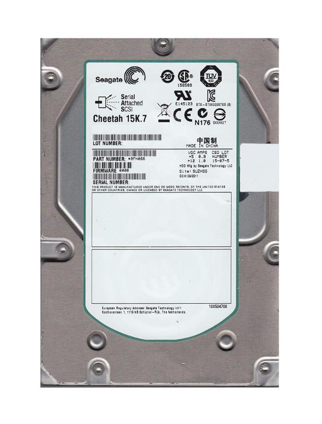 9FN066-035 Seagate Cheetah 15K.7 600GB 15000RPM SAS 6Gbps 16MB Cache 3.5-inch Internal Hard Drive