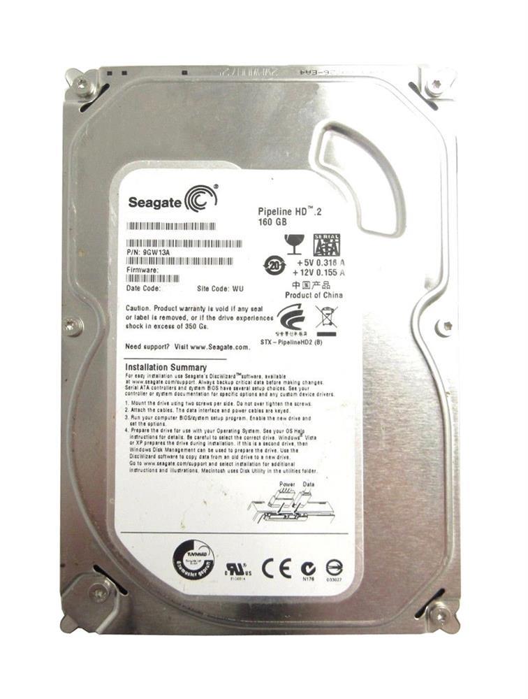 9GW13A-125 Seagate Pipeline HD.2 160GB 5900RPM SATA 3Gbps 8MB Cache 3.5-inch Internal Hard Drive