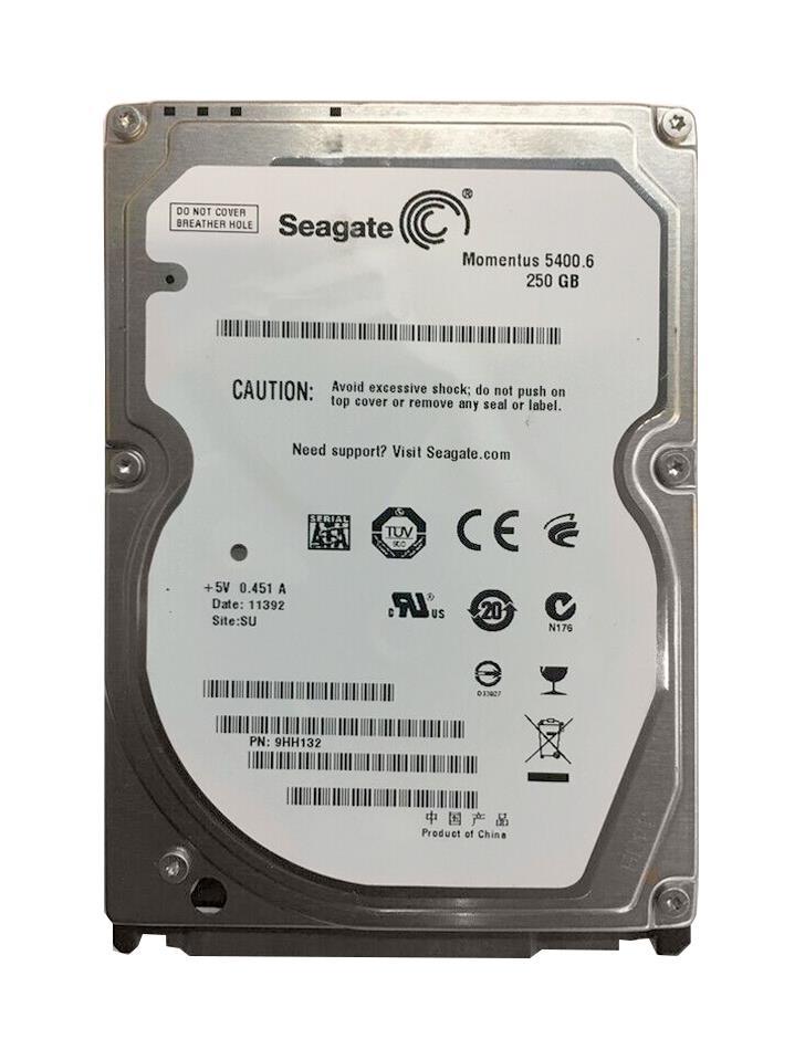 9HH132-020 Seagate Momentus 5400.6 250GB 5400RPM SATA 3Gbps 8MB Cache 2.5-inch Internal Hard Drive