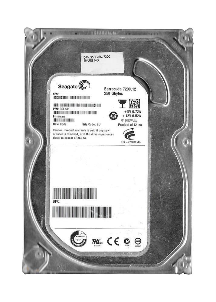 9SL131-300 Seagate Barracuda 7200.12 250GB 7200RPM SATA 3Gbps 8MB Cache 3.5-inch Internal Hard Drive