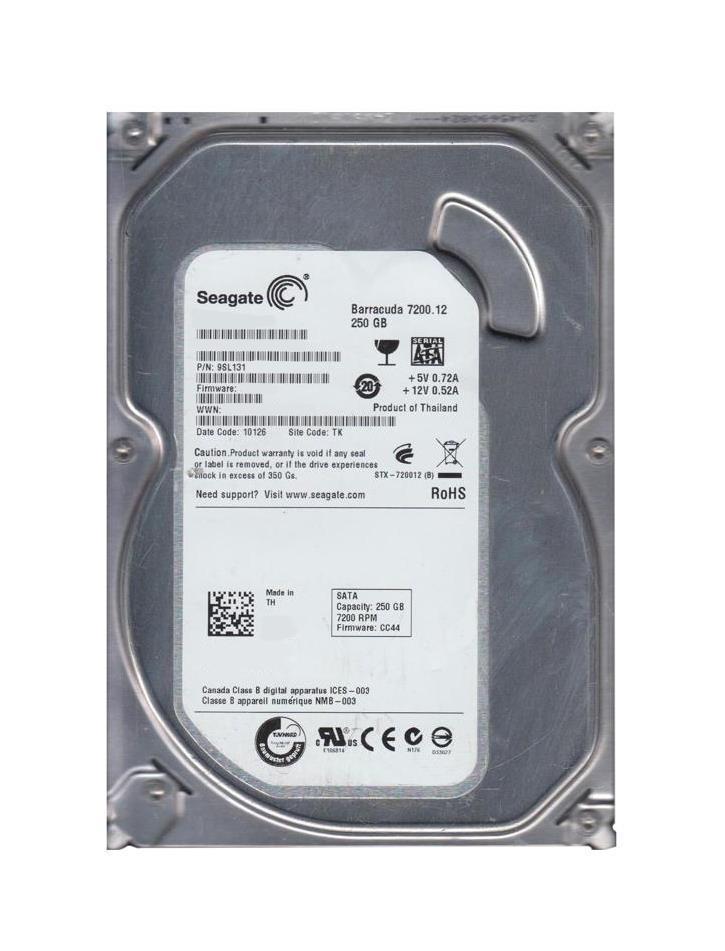 9SL131-917 Seagate Barracuda 7200.12 250GB 7200RPM SATA 3Gbps 8MB Cache 3.5-inch Internal Hard Drive