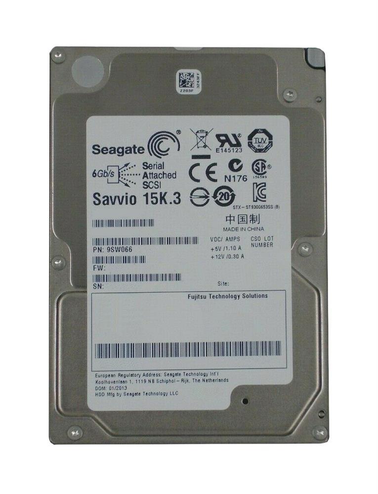 9SW066-046 Seagate Savvio 15K.3 300GB 15000RPM SAS 6Gbps 64MB Cache 2.5-inch Internal Hard Drive