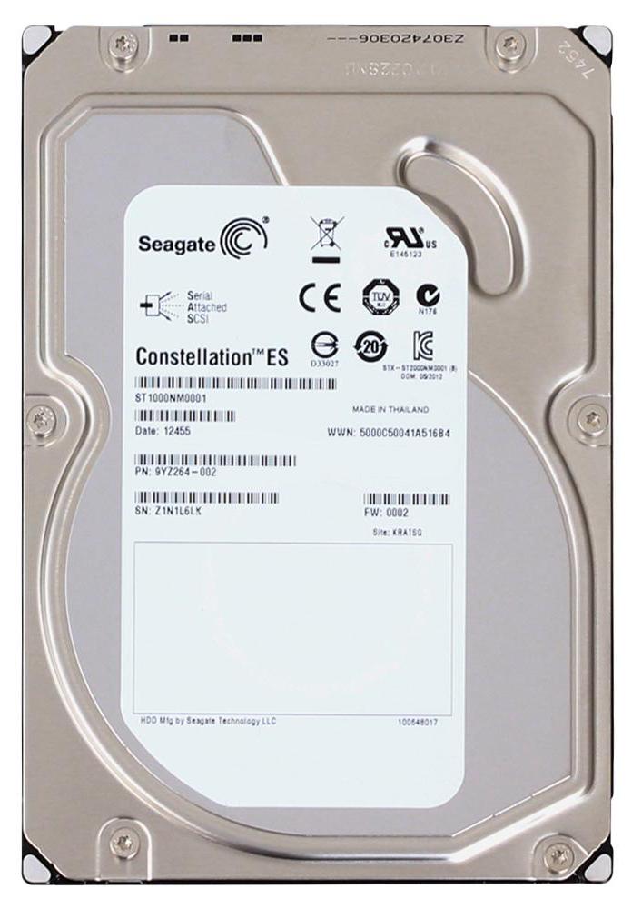 9YZ264-002 Seagate Constellation ES 1TB 7200RPM SAS 6Gbps 64MB Cache 3.5-inch Internal Hard Drive