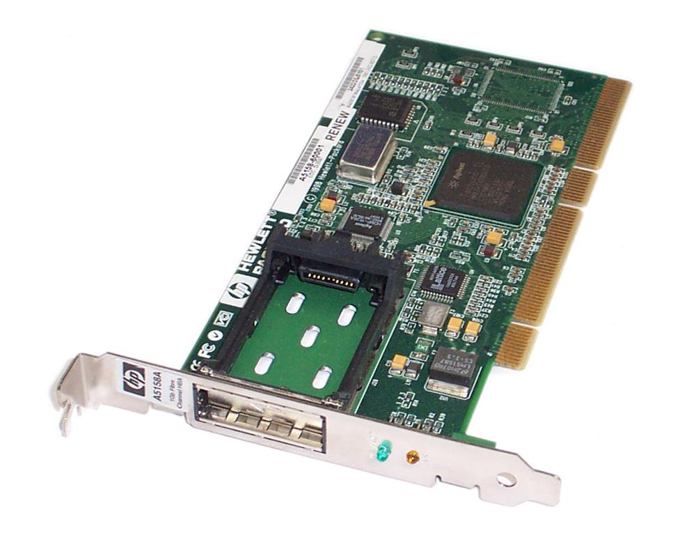 A5158A HP Single-Port 1Gbps Fibre Channel PCI Host Bus Network Adapter