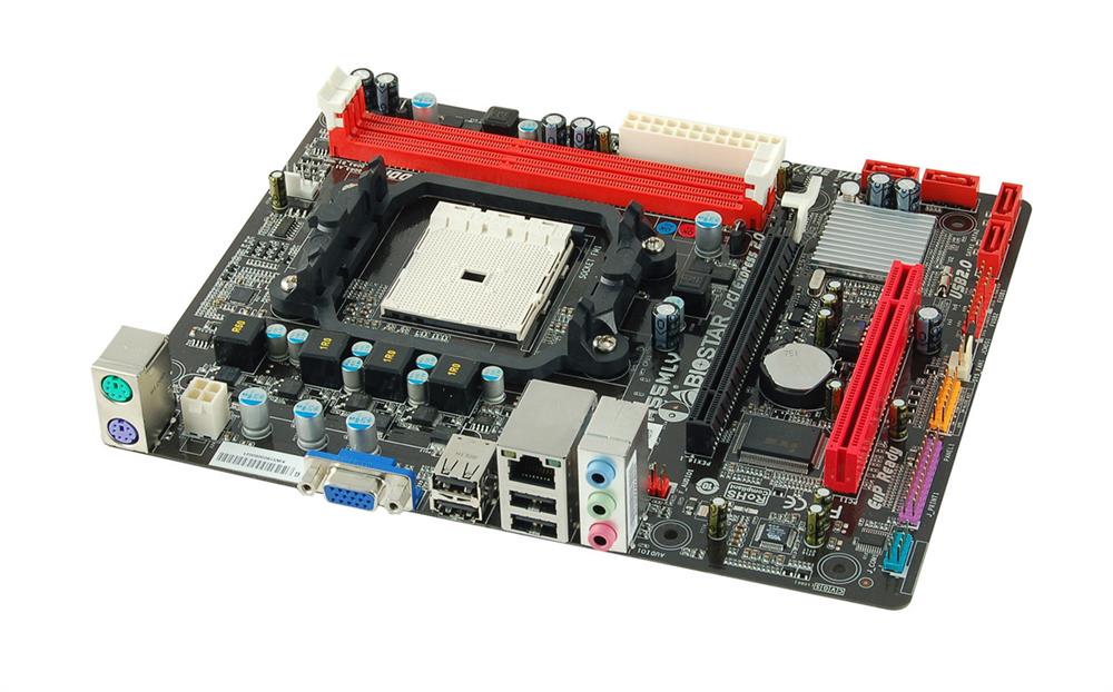 A55MLV Biostar Socket FM1 A55 Chipset AMD A-Series/ AMD E2-Series Processors Support DDR3 2x DIMM 4x SATA 3.0Gb/s Micro-ATX Motherboard (Refurbished)