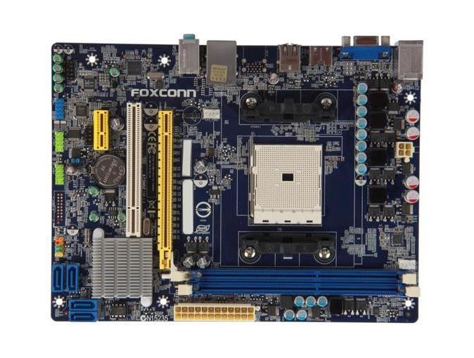 A55MX Foxconn Socket FM1 AMD A55 Chipset AMD Athlon II X4/ AMD A8-Series Processors Support DDR3 2x DIMM 4x SATA2 3.0Gb/s Micro-ATX Motherboard (Refurbished) 