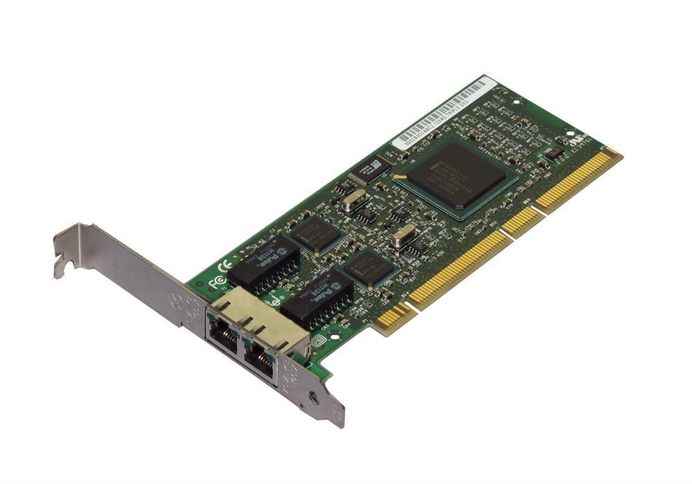 A56831-001 Intel PRO/100 S Dual-Ports RJ-45 100Mbps 10Base-T/100Base-TX Fast Ethernet PCI Server Network Adapter