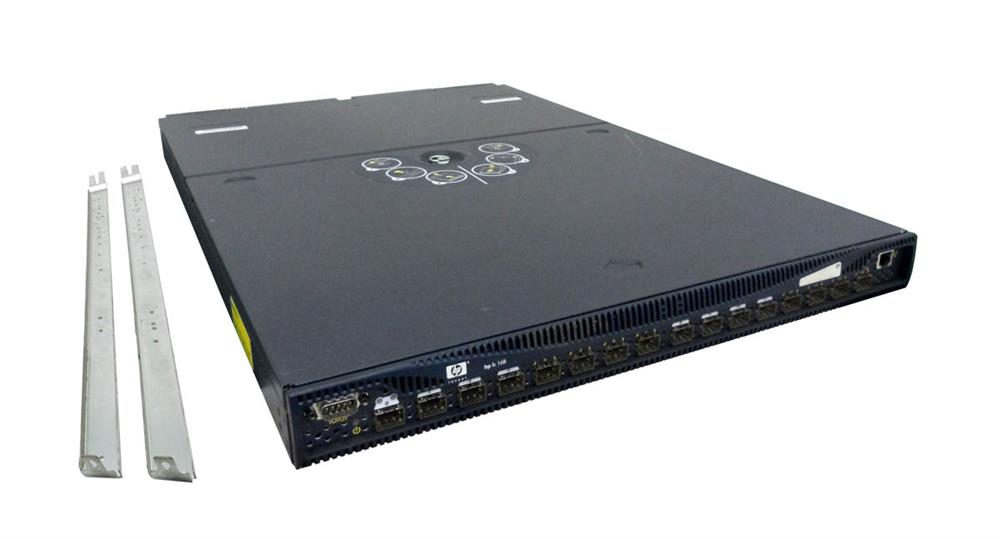 A7340A HP SureStore Brocade Silkworm 3800 16-Ports Enterprise Fabric Switch 1/2GB-GBIC with Rails (Refurbished)